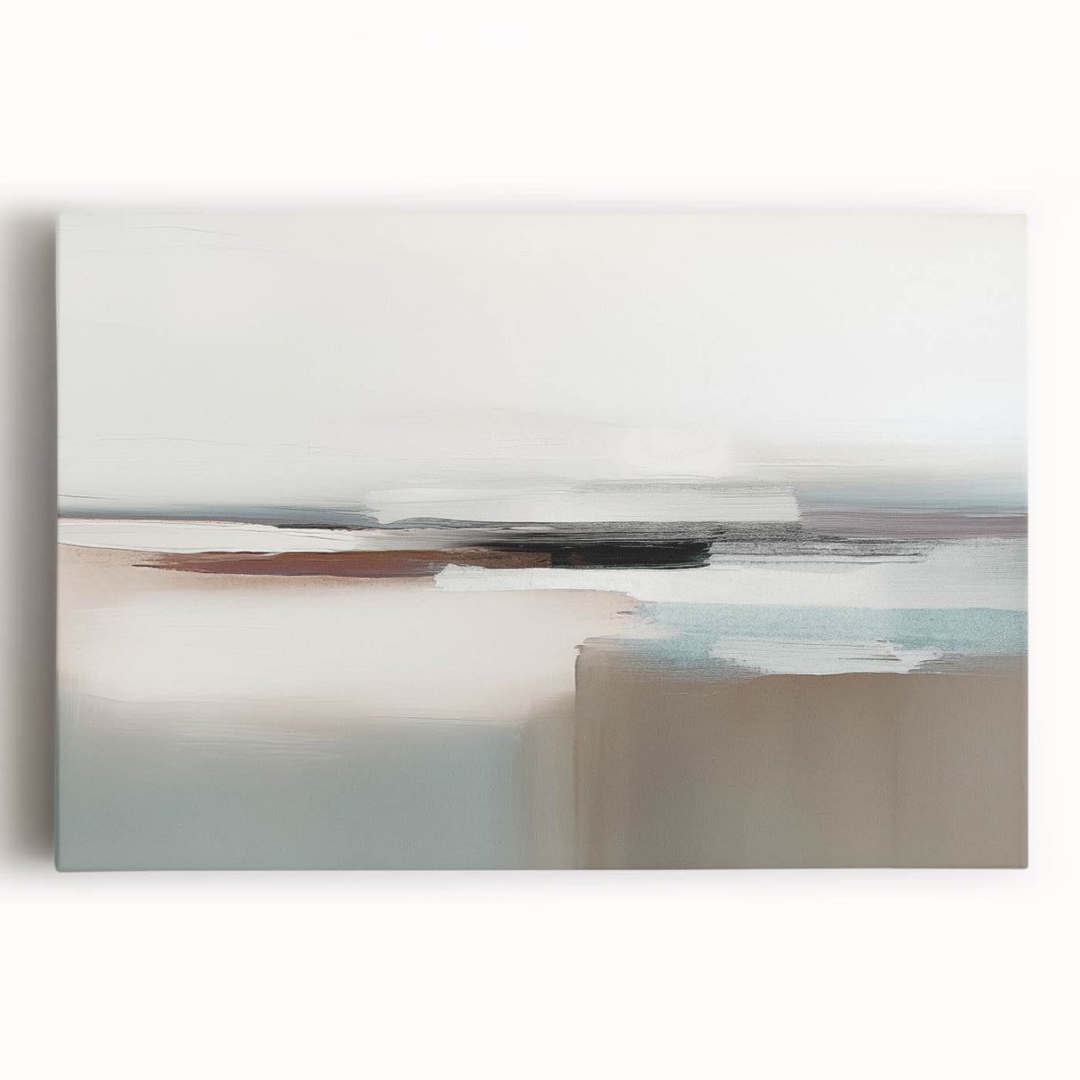 Abstract wall art featuring vibrant strokes and lines in a dynamic color palette, printed on stretched canvas, perfect for modern interior decor. This piece adds a contemporary flair to any room, enhancing artistic ambiance.