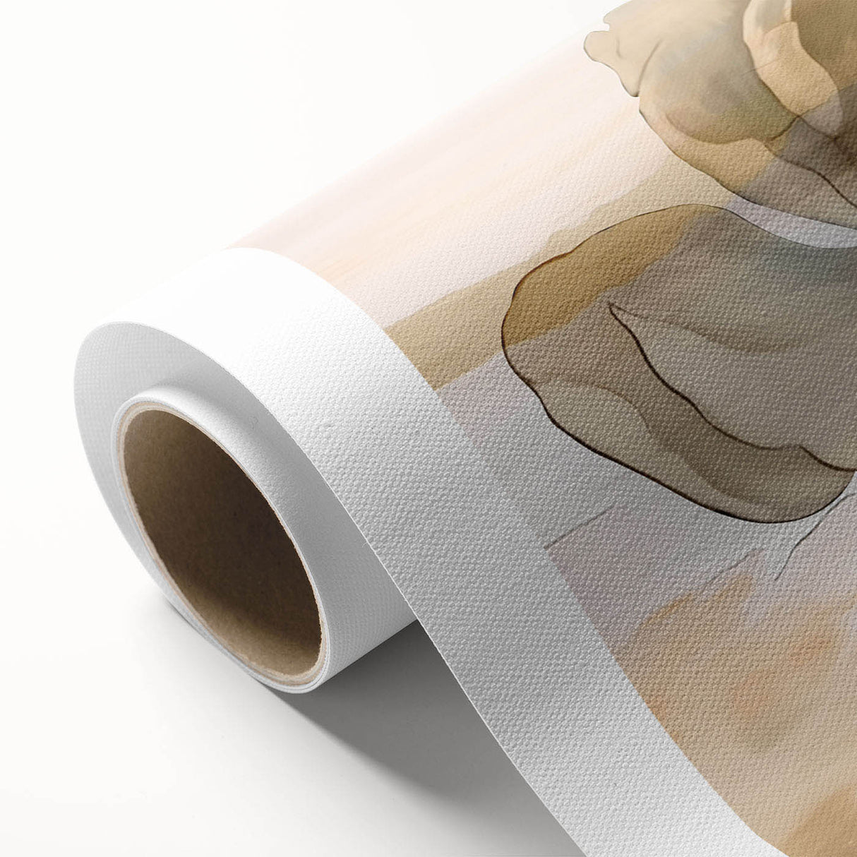 Abstract wall art featuring vibrant strokes and lines in a modern design, ideal for contemporary decor. This rolled canvas adds a pop of color to any space.