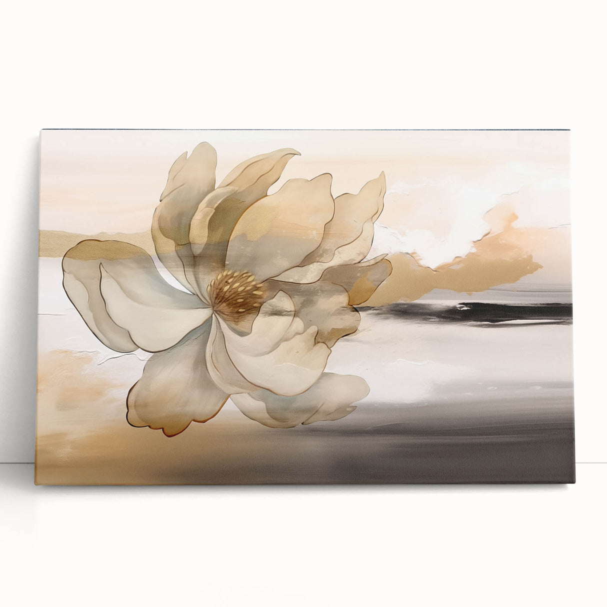 Abstract wall art featuring a vibrant composition of colorful strokes and lines on a stretched canvas, perfect for modern home decor. This design adds a contemporary touch to any living space with its dynamic patterns and artistic flair.