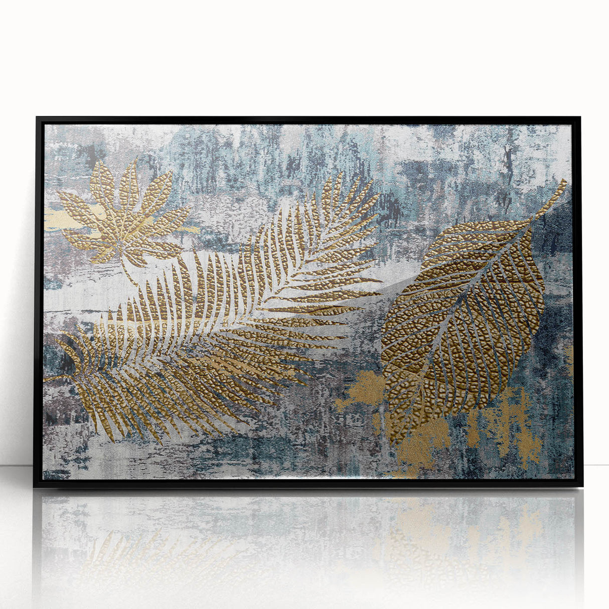 Abstract wall art featuring a dynamic design of colorful strokes and lines, framed in black acrylic, perfect for modern home decor. This piece adds a vibrant touch to any room with its contemporary style and artistic flair.