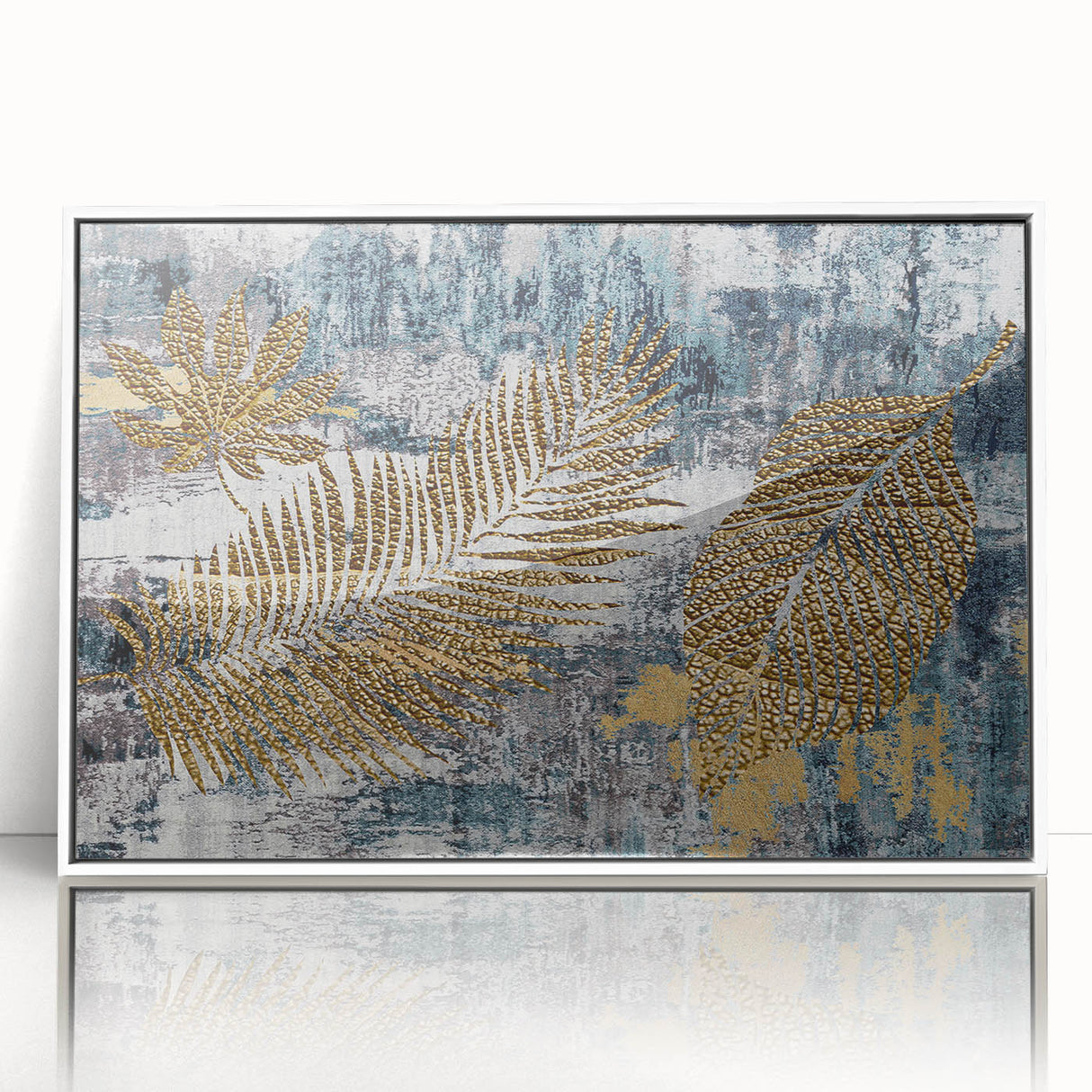 Framed wall art featuring abstract strokes and lines in soft pastel colors, set against a white background, perfect for modern interior decor.