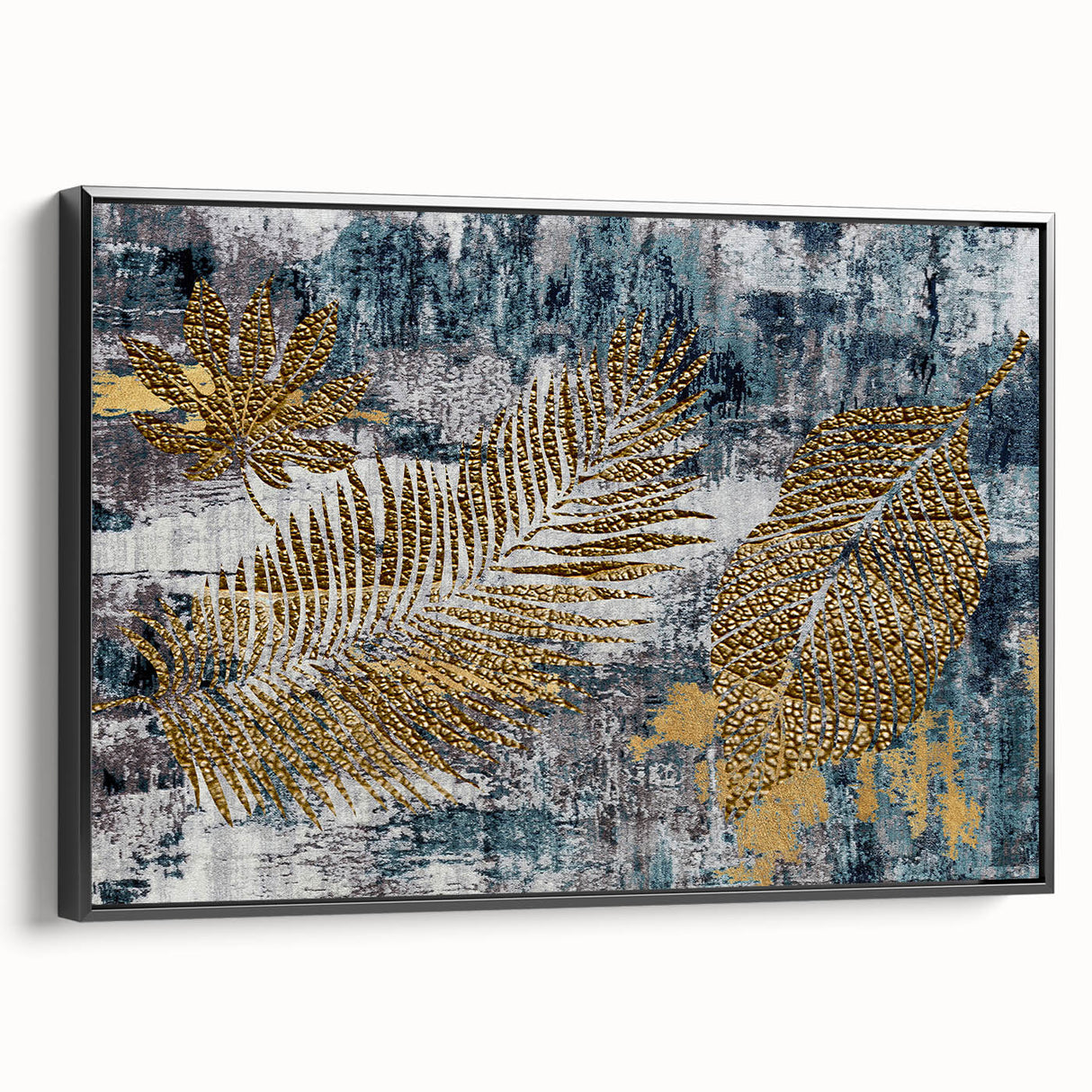 Framed abstract wall art featuring dynamic strokes and lines in black on a white canvas, showcasing a modern design suitable for contemporary decor.