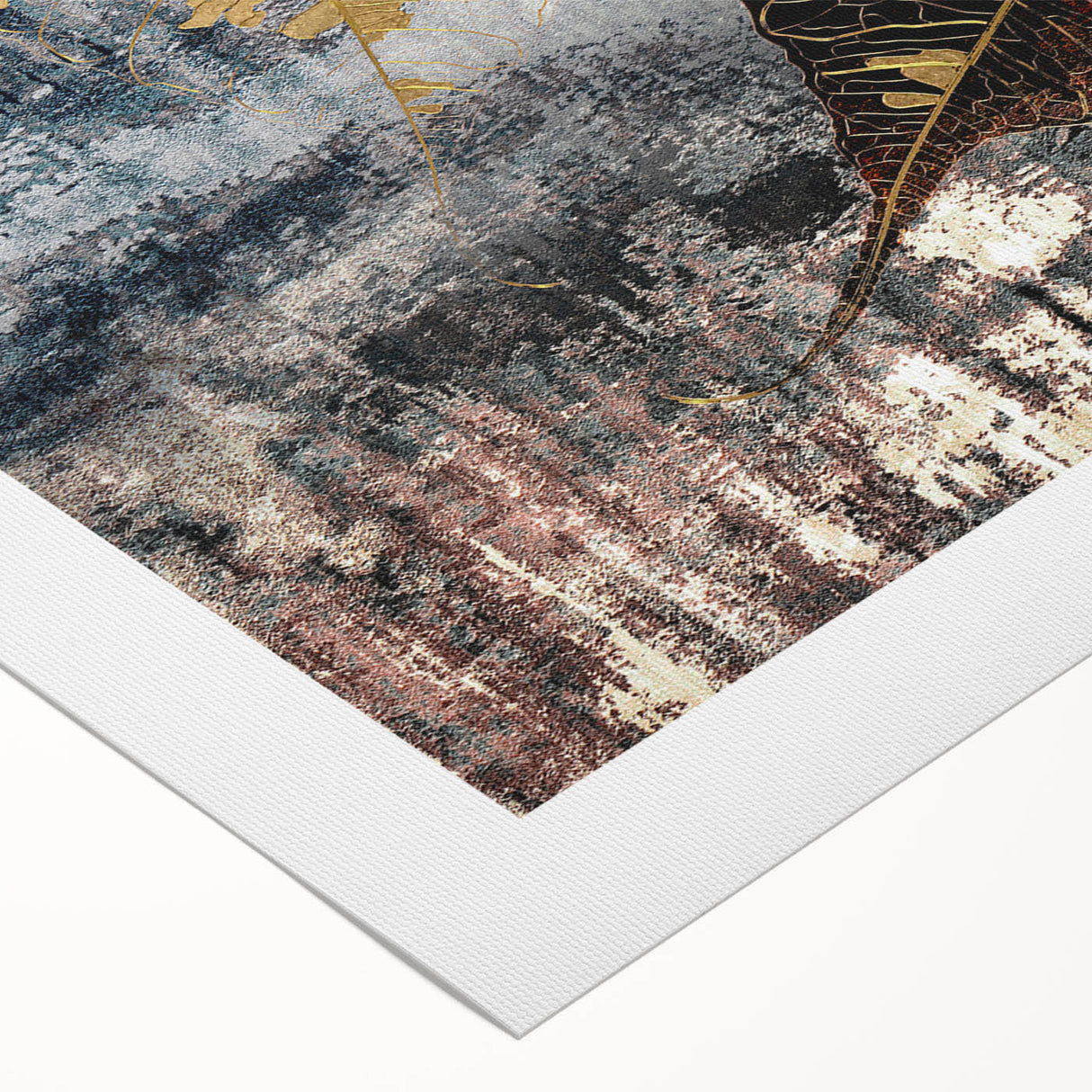 Abstract strokes and lines in vibrant colors create a modern wall art piece on rolled canvas, perfect for contemporary decor. Ideal for adding a splash of creativity to any room.