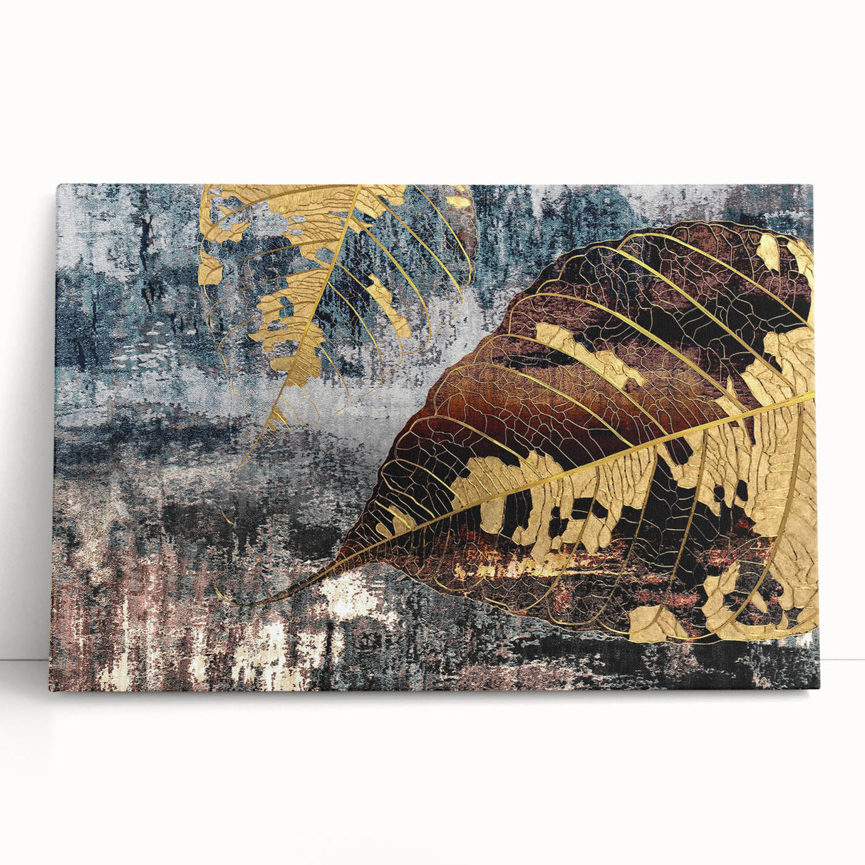 Abstract wall art showcasing vibrant strokes and lines in a modern design, featuring a blend of bold colors on a stretched canvas, ideal for contemporary decor.