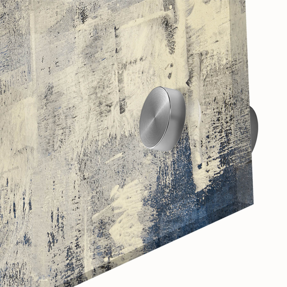 Abstract strokes and lines design in vibrant colors on acrylic glass, showcasing a close-up view of the modern wall art collection, perfect for contemporary decor.