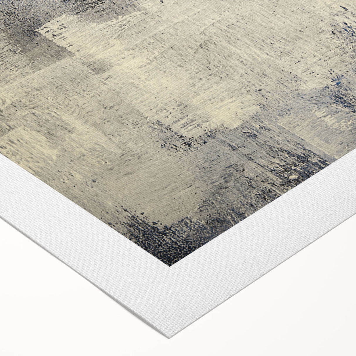 Abstract strokes and lines create a vibrant, modern design on a rolled canvas print, perfect for contemporary home decor. This artwork features rich colors and dynamic patterns, enhancing any living space with artistic flair.