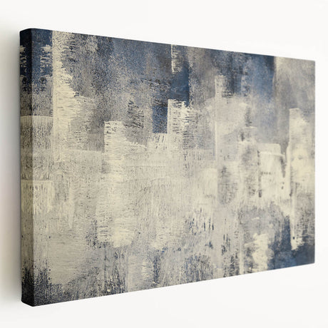 Abstract strokes and lines design on stretched canvas wall art, showcasing vibrant colors and dynamic patterns, ideal for modern home decor or art enthusiasts.