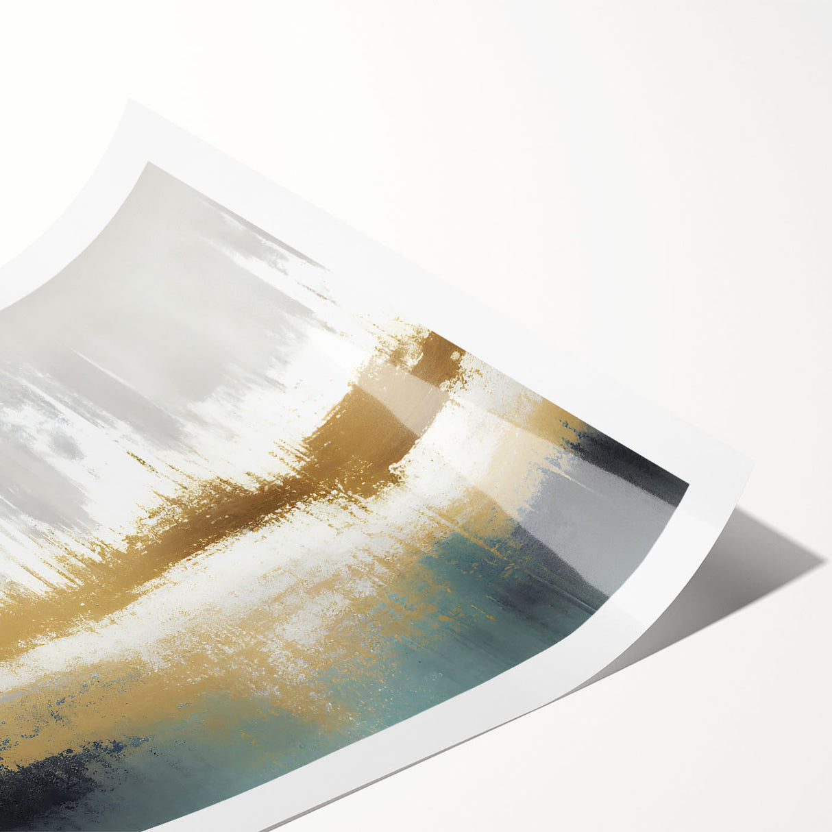 Abstract art print showcasing colorful strokes and lines in vibrant hues, designed for modern decor. Perfect for adding a contemporary touch to any living space.