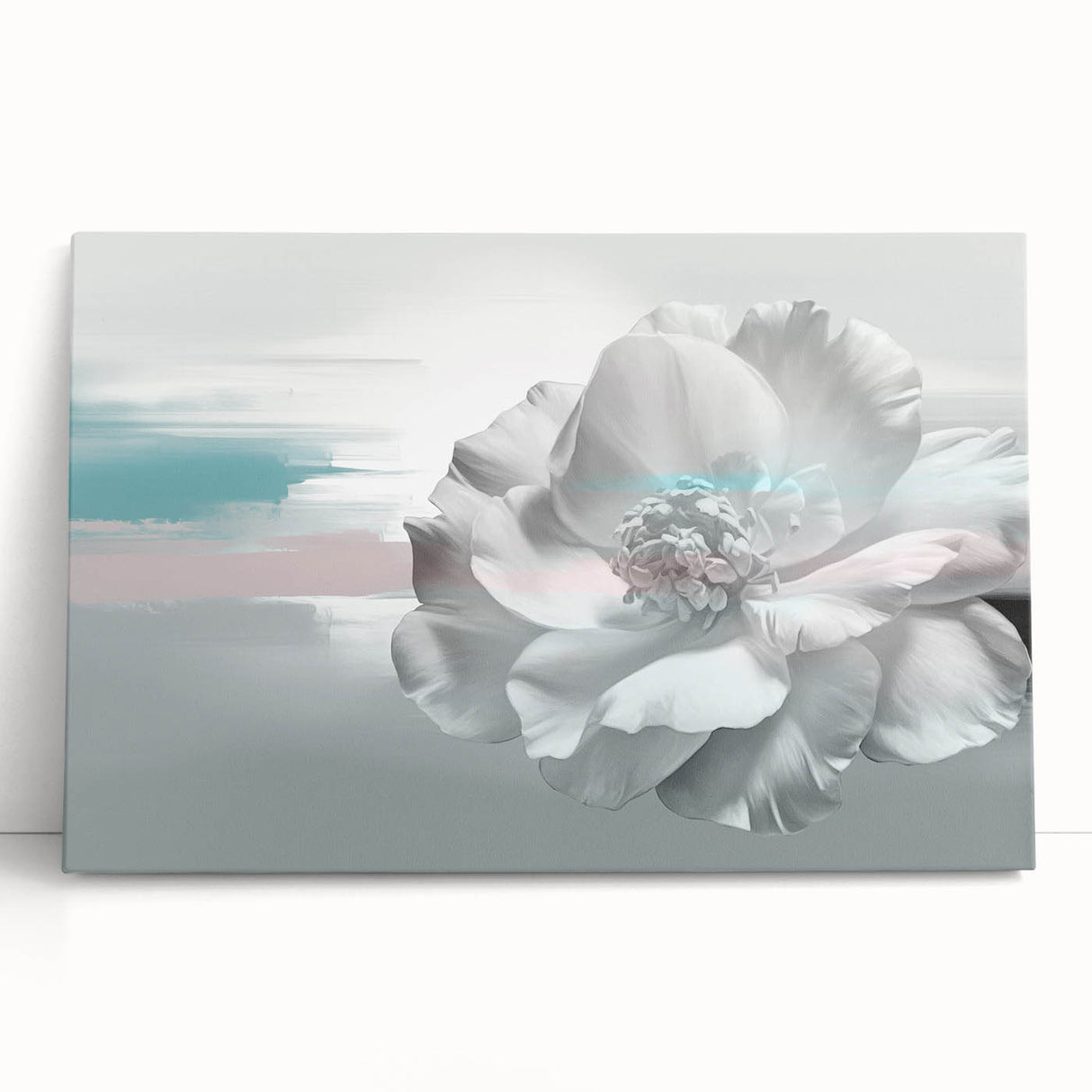 Abstract canvas wall art showcasing dynamic strokes and lines in vibrant colors, designed to enhance modern interiors with a contemporary aesthetic.