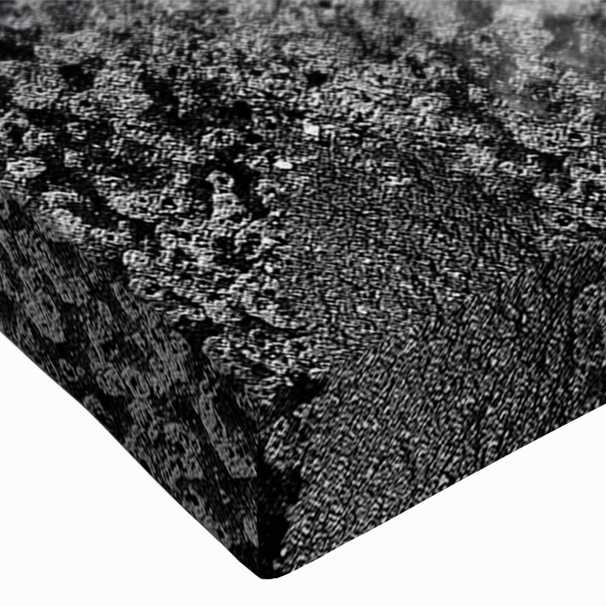 Close-up of a vibrant abstract strokes and lines design on a stretched canvas, showcasing dynamic colors and textures, perfect for modern home decor accents.