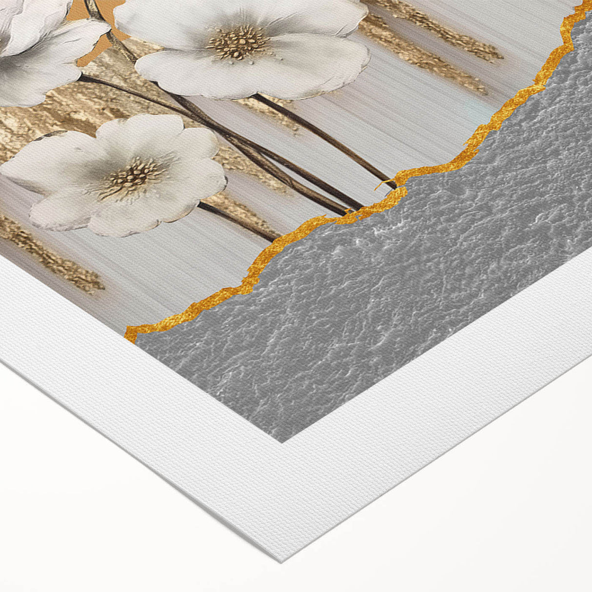 Abstract wall art design featuring vibrant strokes and lines in a blend of blue, orange, and yellow colors, ideal for modern decor in living spaces.