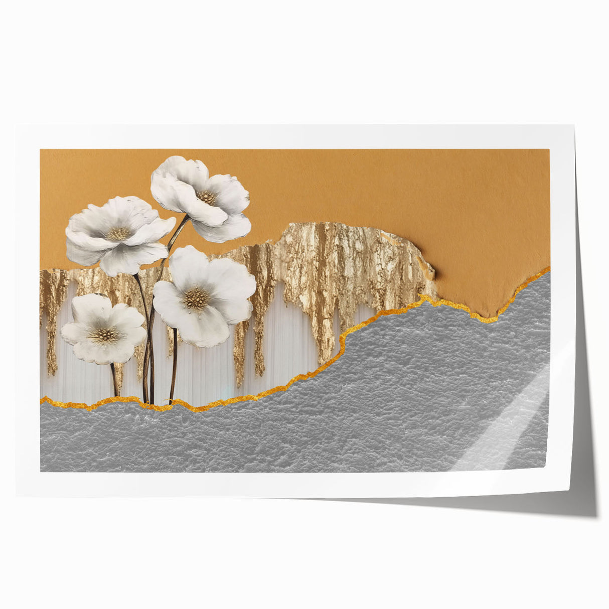 Abstract strokes and lines design in vibrant colors, showcasing a modern wall art print that adds a contemporary touch to any decor, ideal for art enthusiasts.