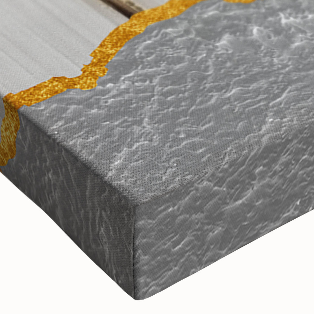 Abstract wall art featuring vibrant strokes and lines in a modern design, showcasing rich colors and textures on stretched canvas, ideal for contemporary decor.