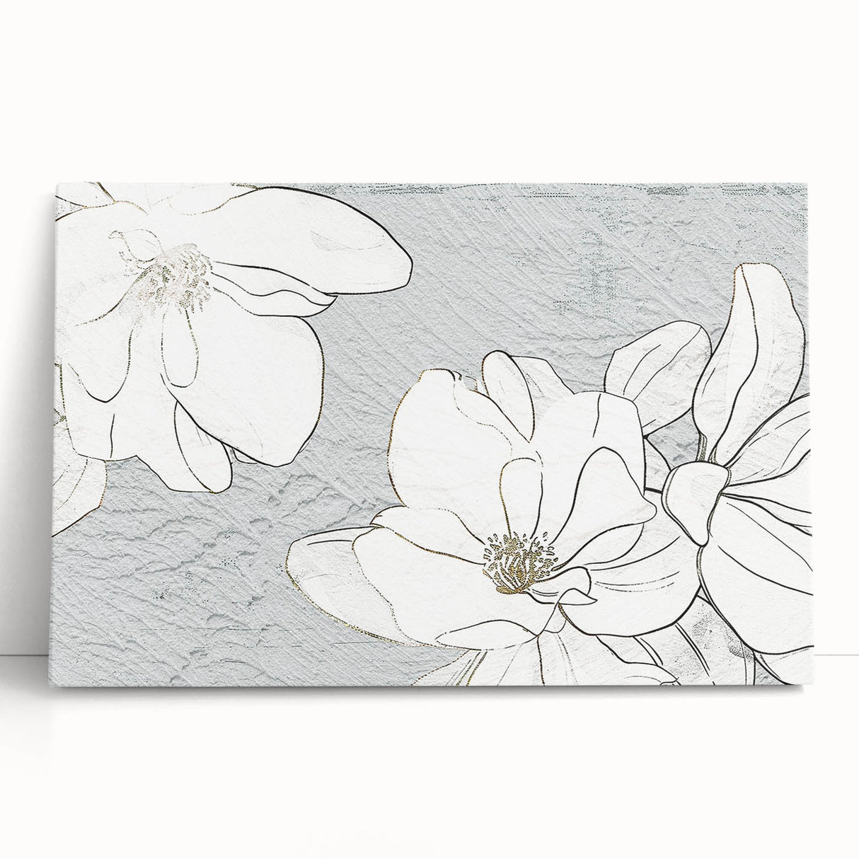 Abstract strokes and lines design in vibrant colors on stretched canvas wall art, perfect for modern home decor, showcasing a contemporary artistic style.