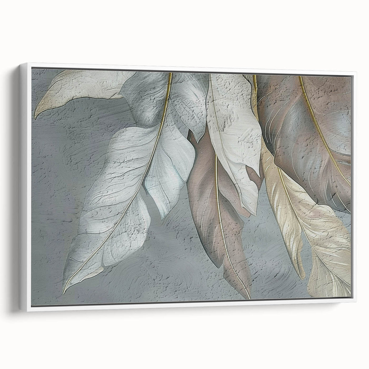 Framed canvas wall art featuring an abstract design of colorful strokes and lines, set against a white background, showcasing a modern artistic flair perfect for contemporary decor.