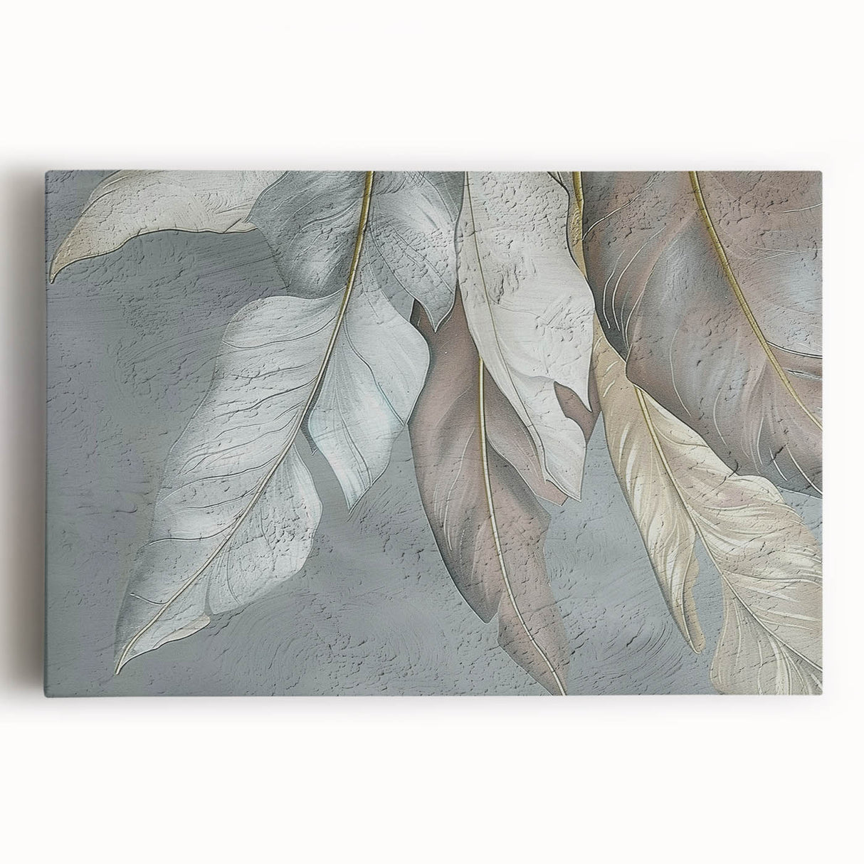 Colorful abstract strokes and lines design on stretched canvas wall art, showcasing a modern aesthetic perfect for contemporary home decor. Ideal for living rooms or art enthusiasts.