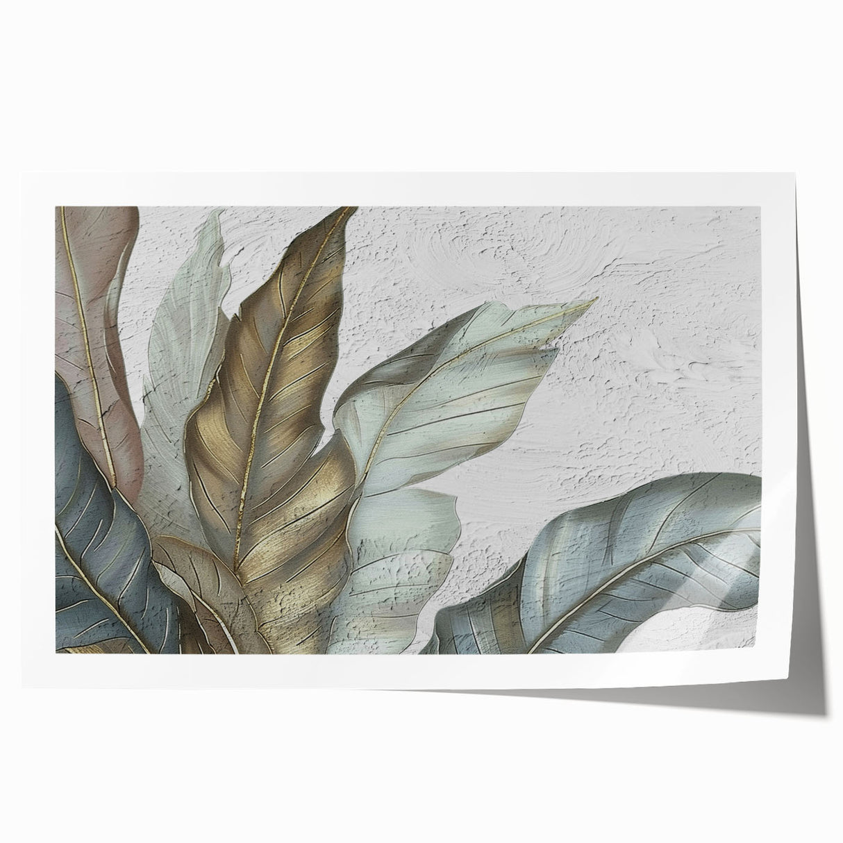 Abstract wall art print showcasing dynamic strokes and lines in vibrant colors, rolled for easy shipping and display. Ideal for modern home decor.