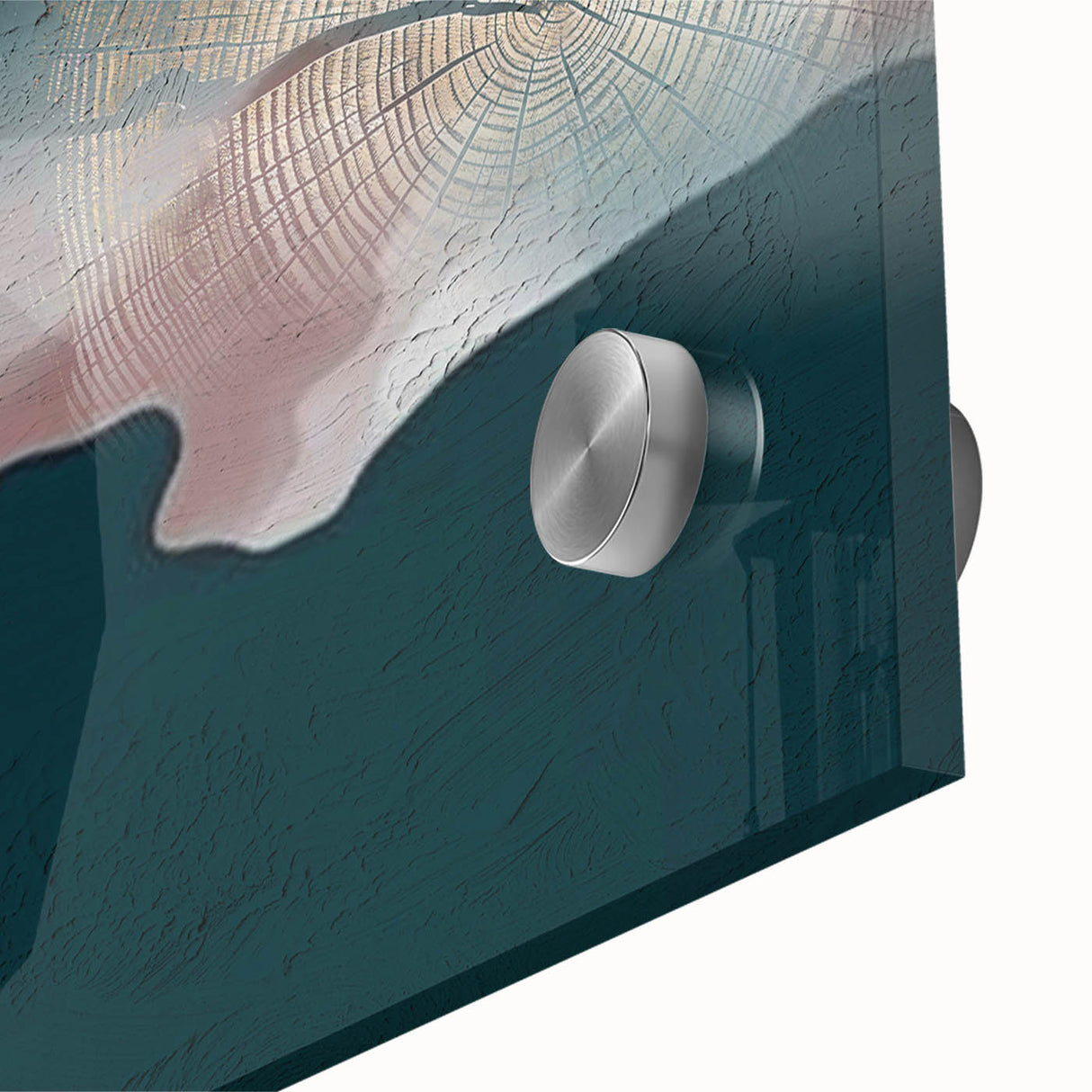 Abstract strokes and lines design in a vibrant color palette, featuring a contemporary wall art piece made of acrylic glass. Ideal for modern home decor, this artwork adds a touch of elegance and creativity to any space, enhancing interior aesthetics.