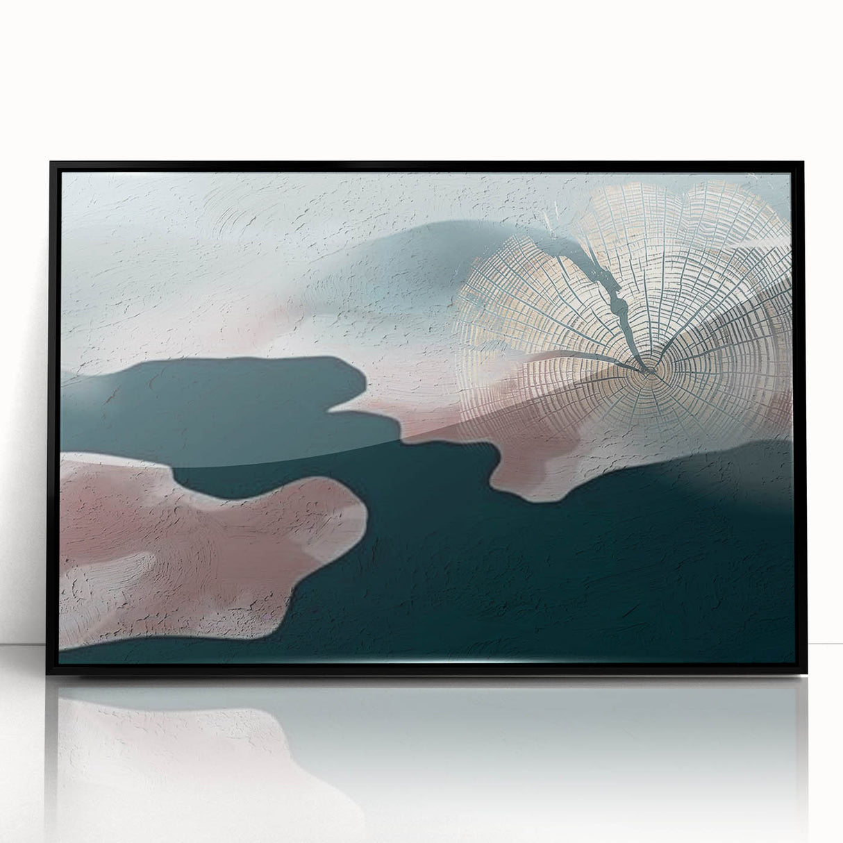 Framed abstract wall art featuring dynamic strokes and lines in black and white, ideal for modern decor, enhancing any room with contemporary elegance.