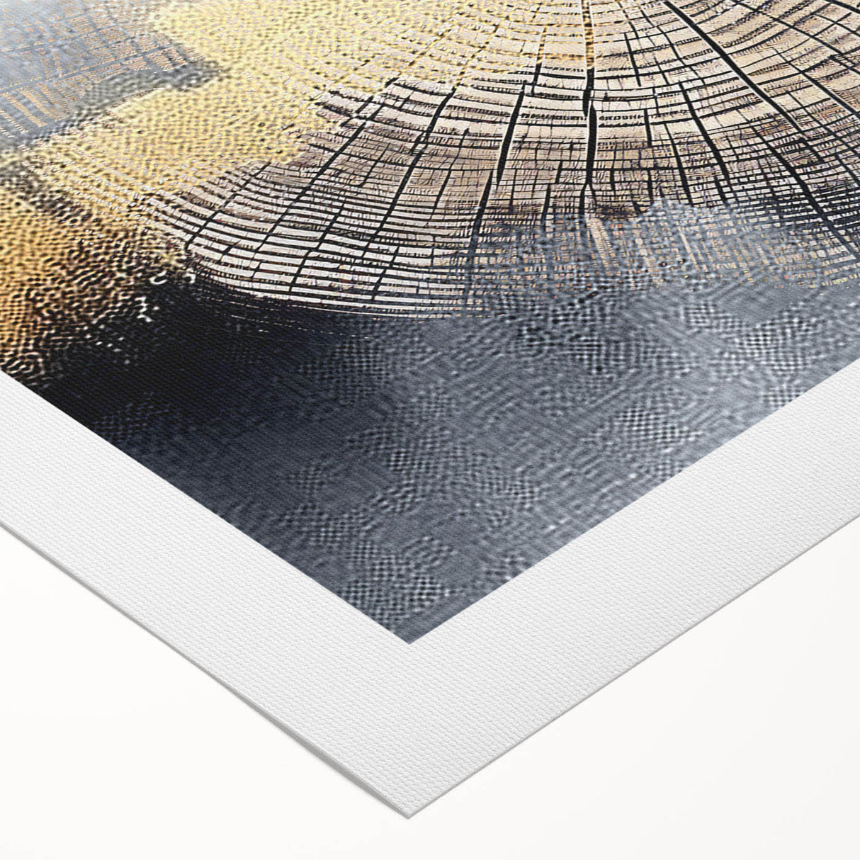 Abstract canvas wall art featuring vibrant strokes and lines in a modern design, perfect for contemporary decor. The rolled artwork is ideal for enhancing living spaces with a splash of color and creativity.