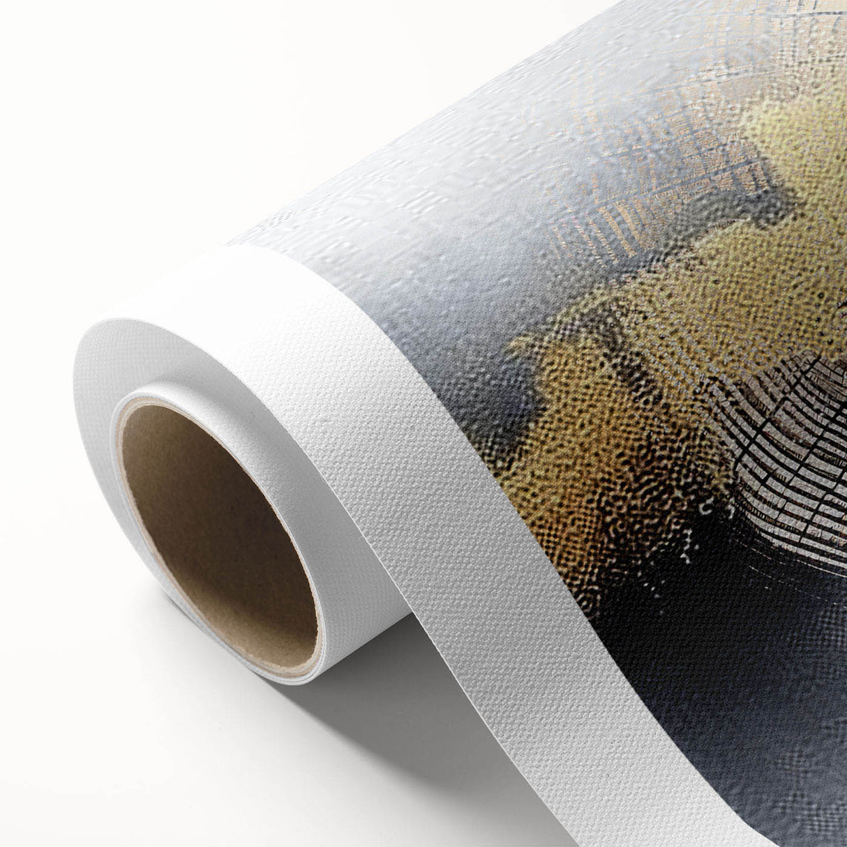 Abstract canvas wall art featuring vibrant strokes and lines in shades of blue, orange, and green, creating a modern and dynamic design, perfect for contemporary decor.