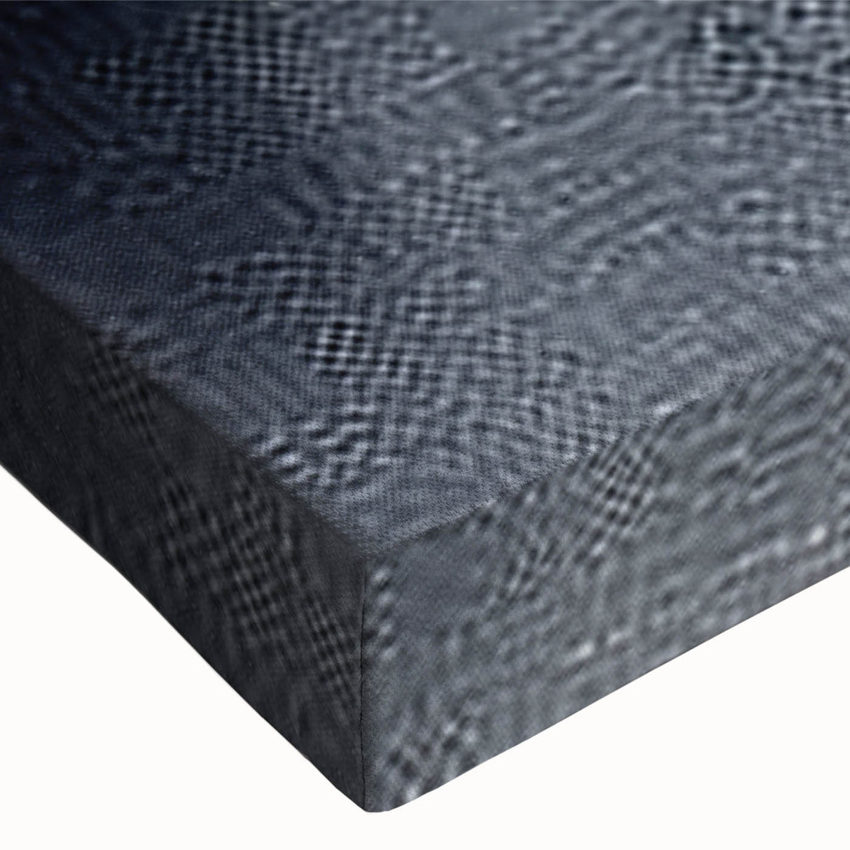 Abstract canvas wall art close-up showcasing vibrant strokes and lines in shades of blue, orange, and yellow, ideal for modern home decor and artistic expression.