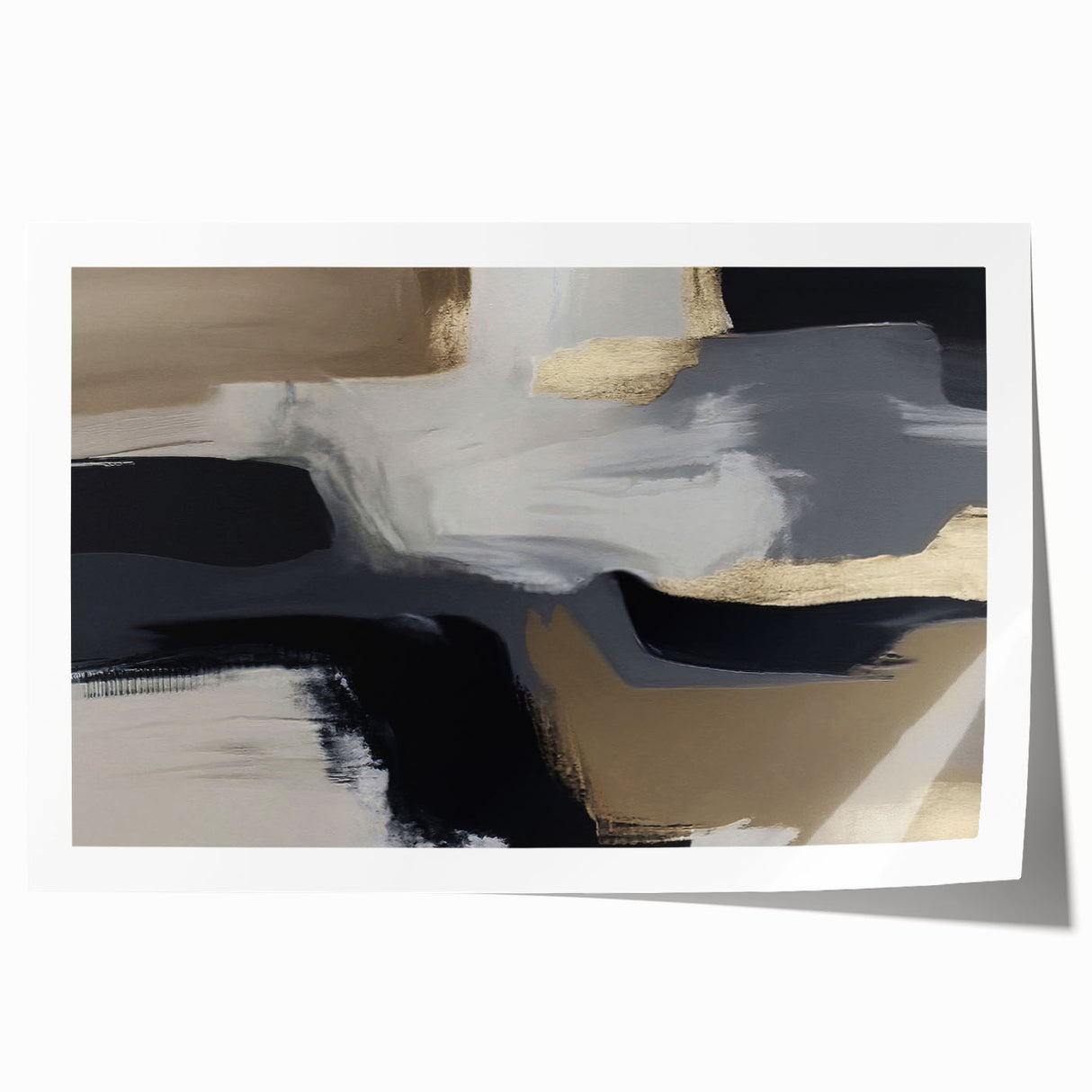 Colorful abstract strokes and lines create a dynamic wall art print, showcasing vibrant hues and modern design, perfect for contemporary decor.