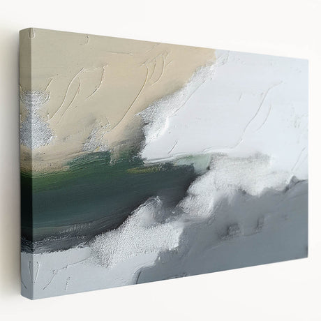 Abstract wall art canvas showcasing vibrant strokes and lines in shades of blue, yellow, and red, designed to enhance modern decor with a contemporary feel.