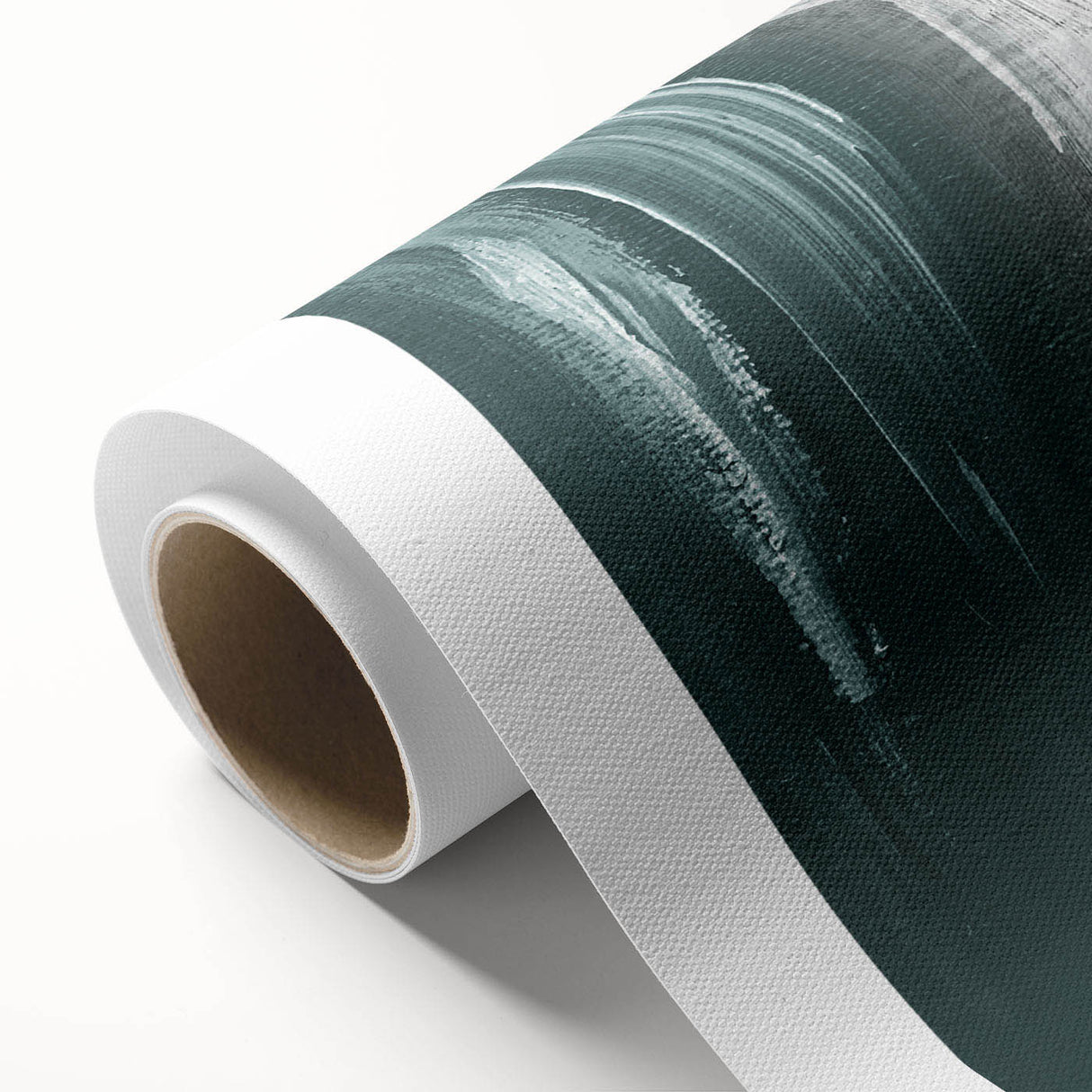 Abstract wall art featuring vibrant strokes and lines in a blend of blue, orange, and yellow hues, ideal for modern home decor, showcasing artistic flair.