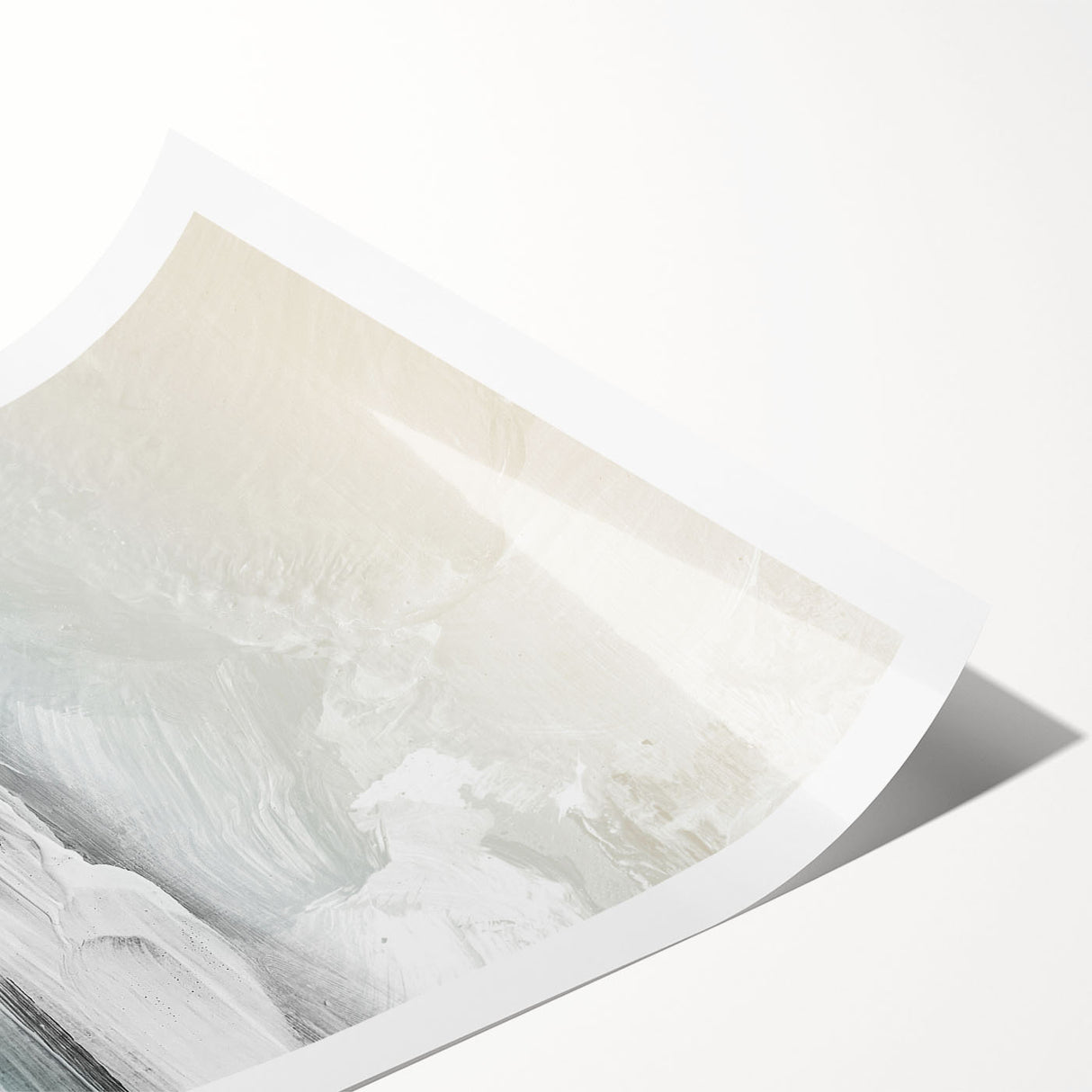 Abstract design featuring vibrant strokes and lines in shades of blue, orange, and yellow, perfect for modern home decor or art collections. Ideal for enhancing interior aesthetics.