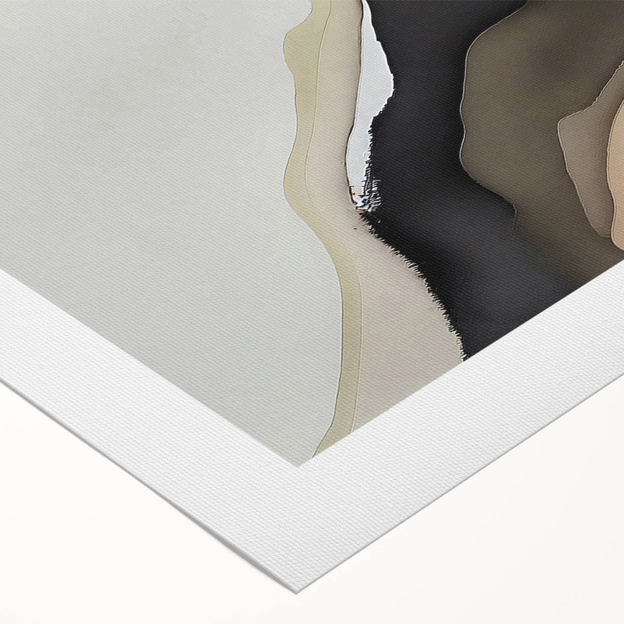 Abstract canvas wall art featuring vibrant strokes and dynamic lines in shades of blue, orange, and gold, perfect for modern home decor or artistic spaces.