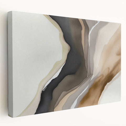 Stretched canvas artwork showcasing an abstract design with vibrant strokes and lines, offering a modern aesthetic for home decor. Ideal for contemporary interiors, this eye-catching piece enhances any room's ambiance with its dynamic colors and textures.