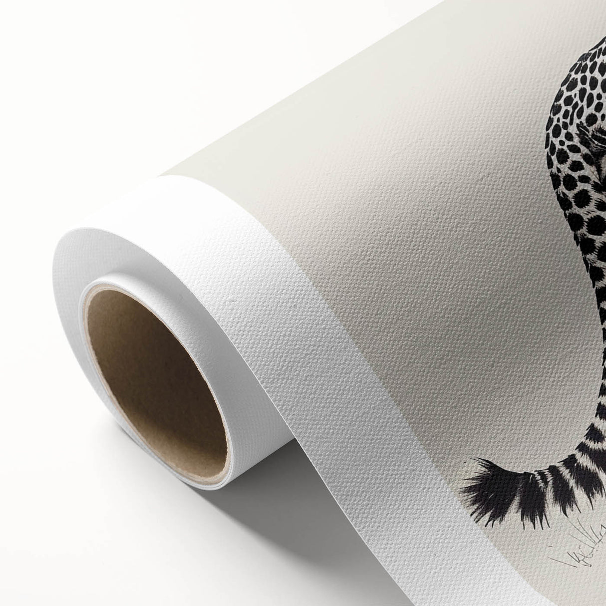 Cheetah-themed rolled canvas wall art showcasing a vibrant, realistic depiction of a cheetah in its natural habitat, perfect for wildlife enthusiasts and home decor.