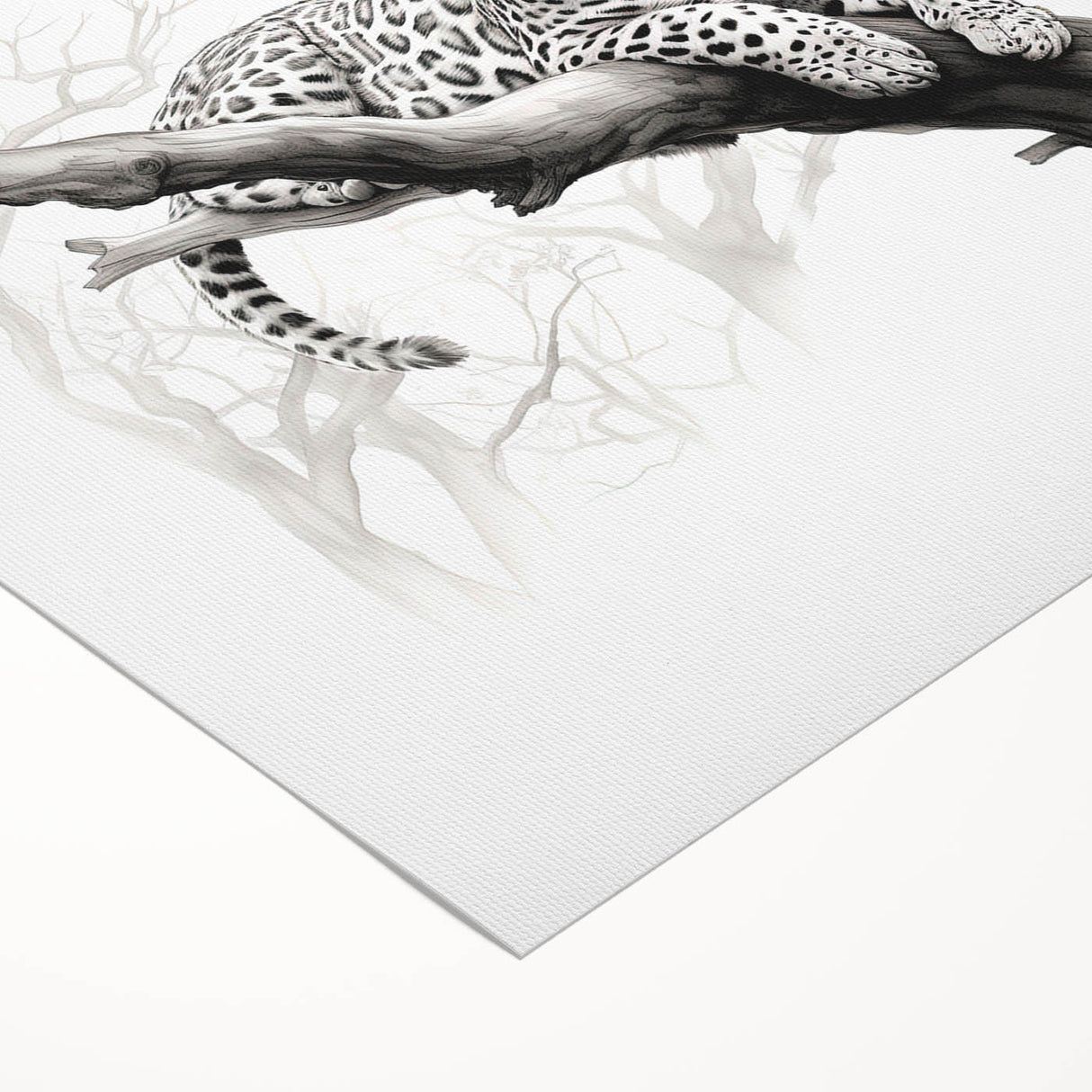 Cheetah design wall art on rolled canvas, showcasing vibrant colors and intricate details, perfect for enhancing any wildlife-themed decor.