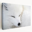 Vibrant stretched canvas wall art featuring a side view of a majestic fox in a natural setting, showcasing rich colors and intricate details, perfect for wildlife enthusiasts.
