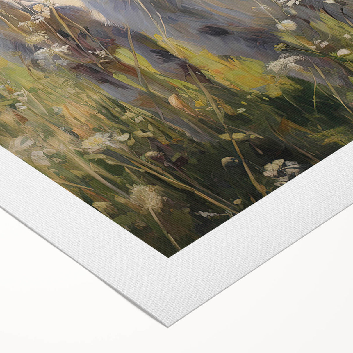 Rolled canvas wall art showcasing a vibrant goat design with intricate patterns, perfect for wildlife enthusiasts, enhancing home decor with a touch of nature.