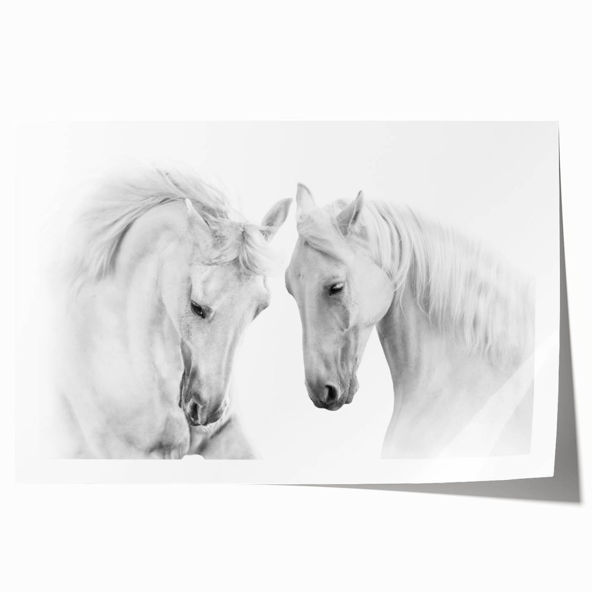 Detailed wall art print featuring a majestic horse design in a vibrant color palette, showcasing intricate details and textures, ideal for animal lovers and home decor enthusiasts.