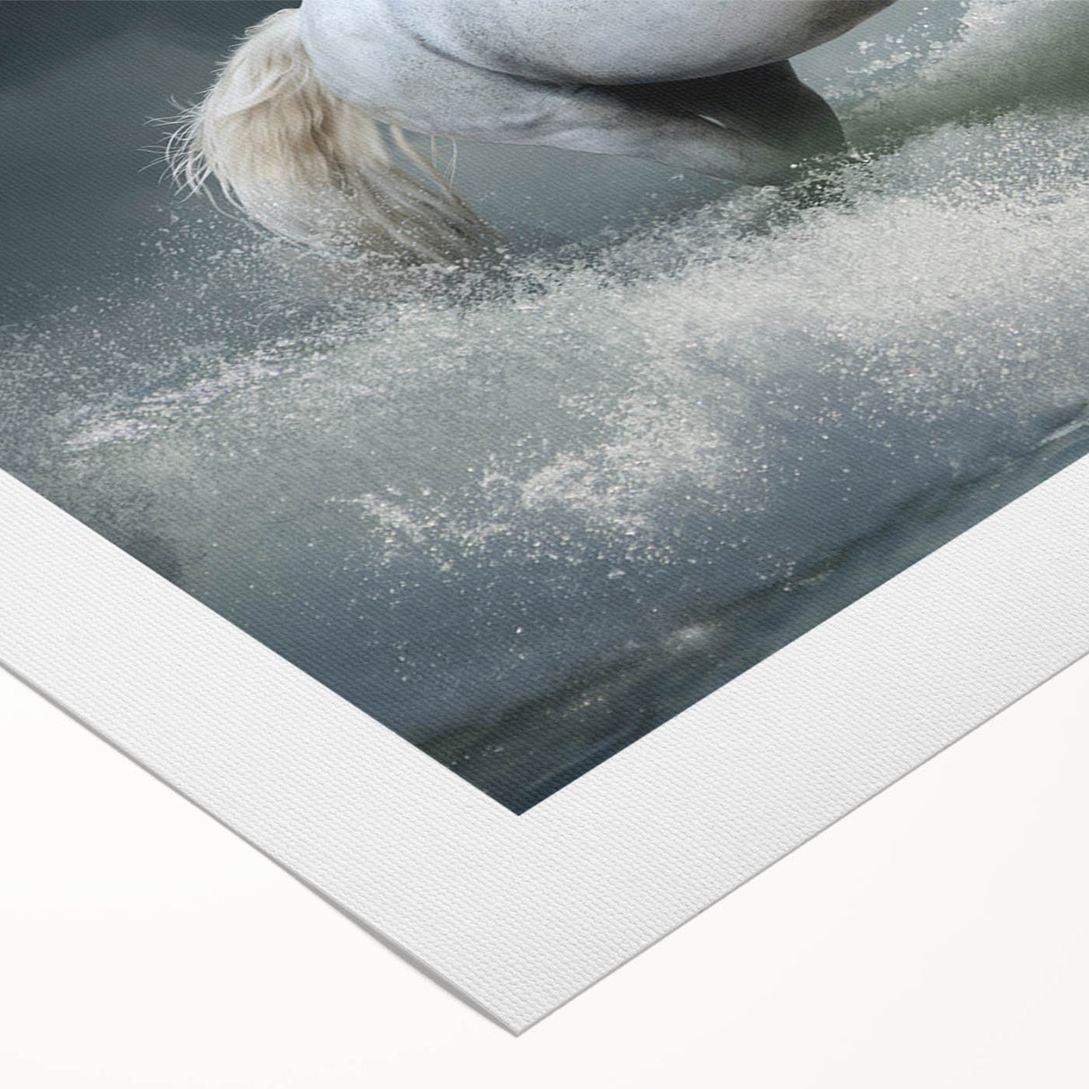 Rolled canvas wall art showcasing a vibrant horse design, perfect for animal lovers and home décor enthusiasts. This artwork features rich colors and intricate details, making it a striking addition to any room.