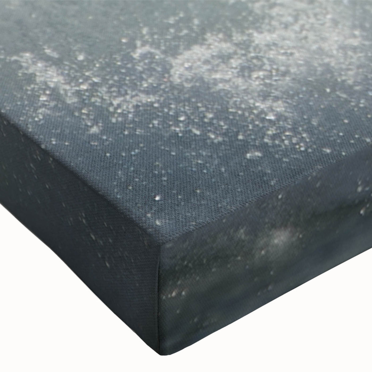 Close-up of a high-quality stretched canvas wall art featuring a majestic horse design, showcasing intricate details and vibrant colors, perfect for animal lovers and home decor enthusiasts.