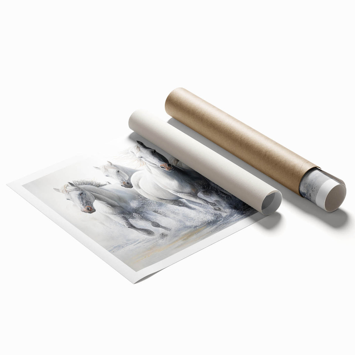 Elegant wall art featuring a stunning horse design in a wild landscape, printed on high-quality rolled canvas, showcasing vibrant colors and intricate details, perfect for equine enthusiasts and home decor.