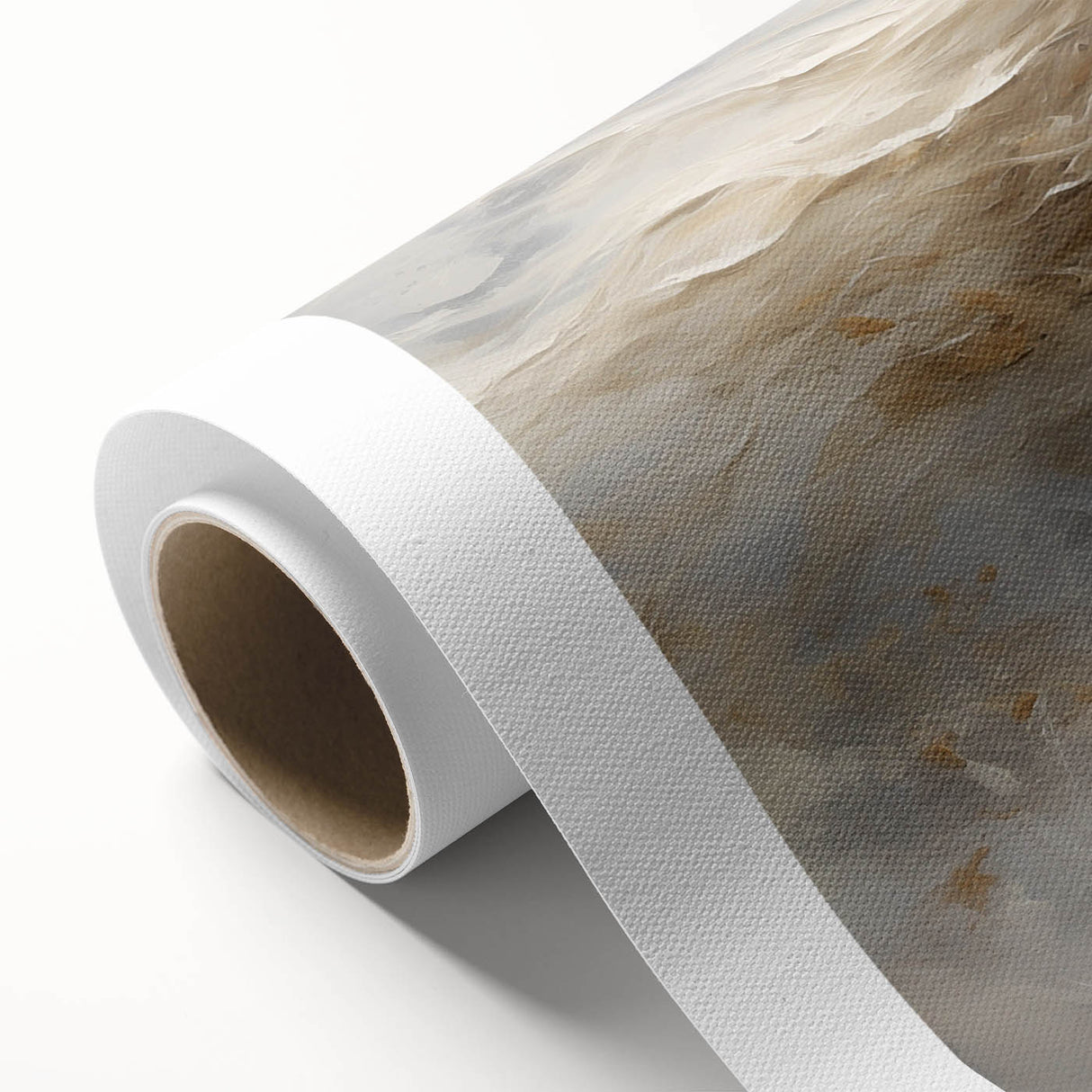 Rolled canvas artwork showcasing a stunning horse design, featuring vibrant colors and intricate details, perfect for adding a touch of wildlife elegance to any space.