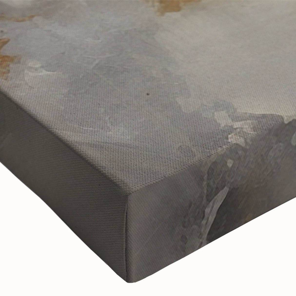 Close-up of a stretched canvas wall art featuring a majestic wild horse design, showcasing rich colors and intricate details that enhance any nature-themed decor.