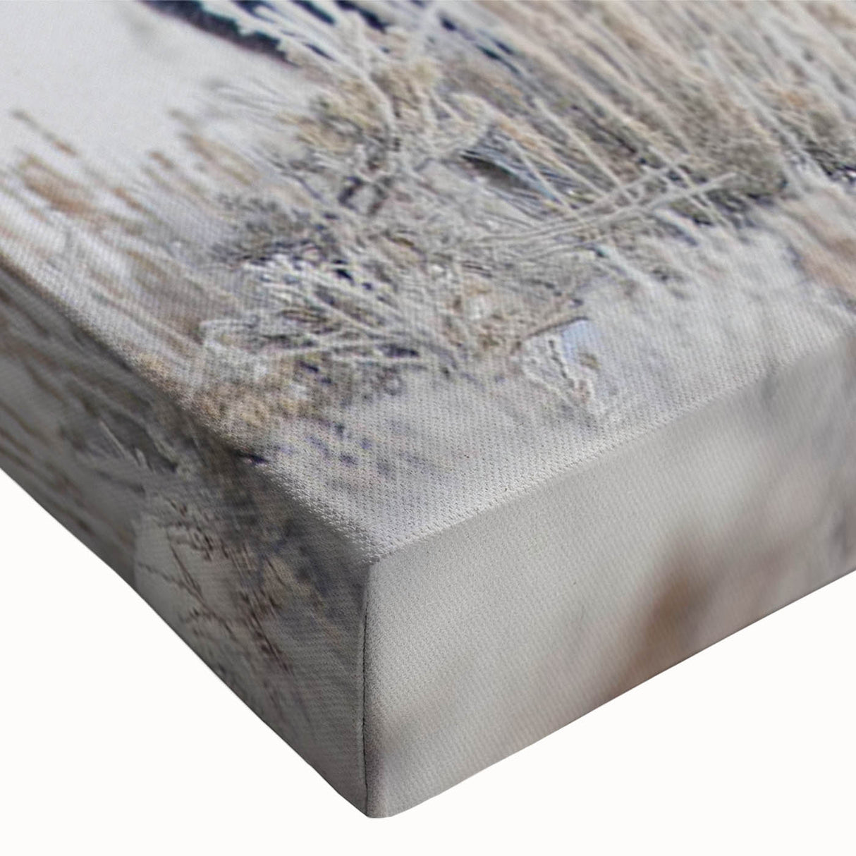 Close-up of a vibrant moose and elk wall art design on stretched canvas, showcasing intricate details and rich colors, ideal for wildlife enthusiasts and home decor.