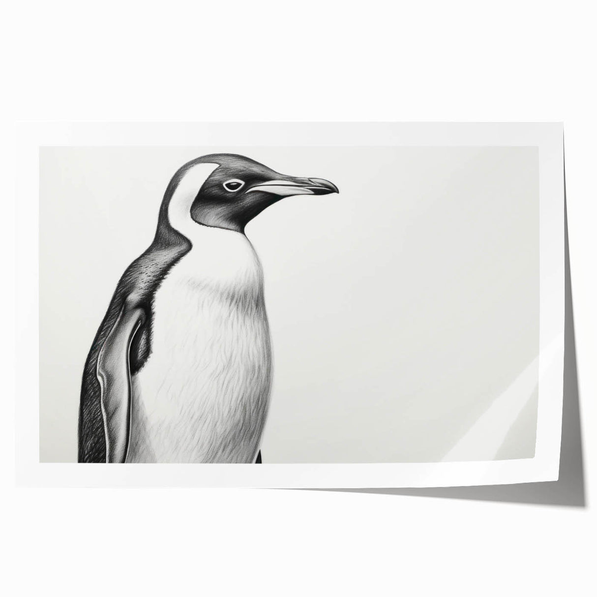 Penguin-themed wall art print showcasing a vibrant design with various penguin species in a colorful, playful setting, ideal for animal lovers and home decor enthusiasts.