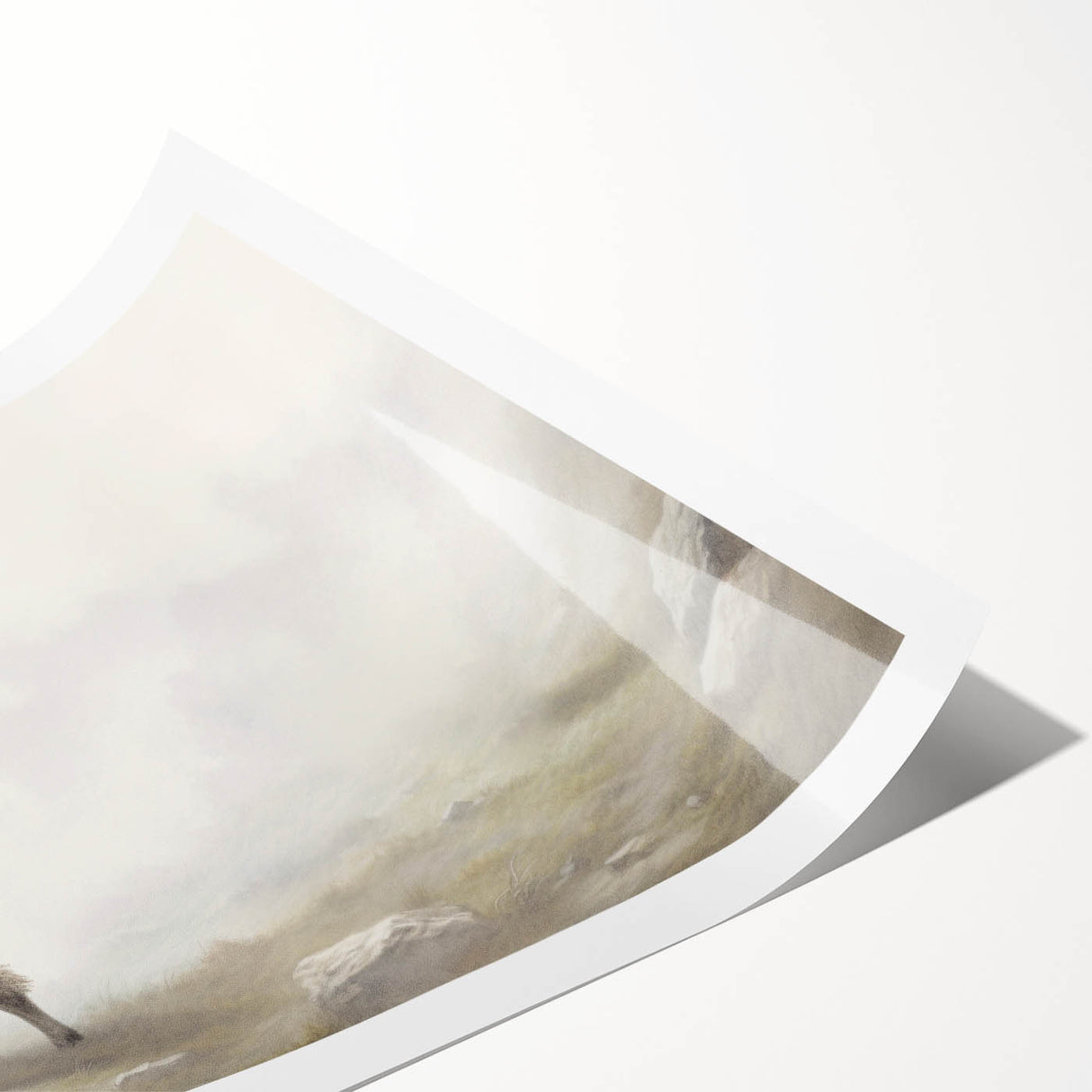 Rolled print showcasing a whimsical sheep design wall art collection, featuring vibrant colors and playful patterns, ideal for adding charm to any space.