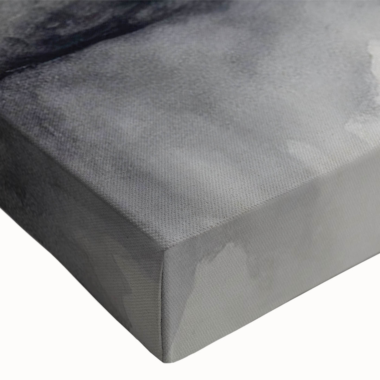 Close-up of a vibrant tiger wall art design on stretched canvas, showcasing intricate details and colors, perfect for adding a bold statement to any living space.