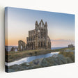 Large canvas print of ancient ruins in neutral and earth tones, suitable for kitchen wall art.