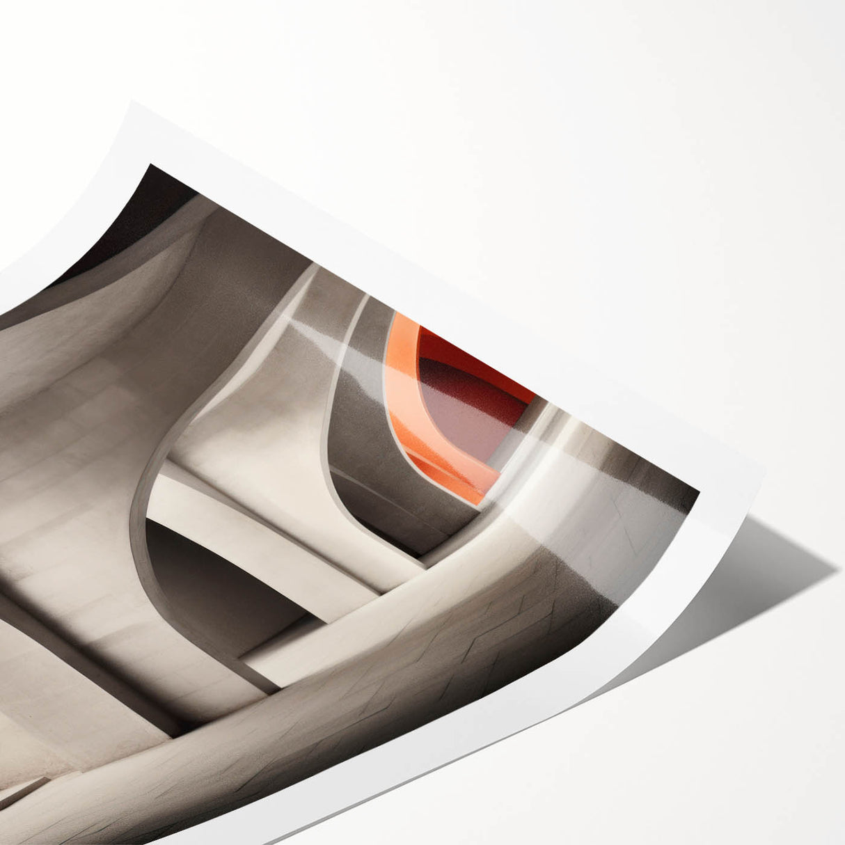 Extra large rolled print featuring line art flowers in black and white, ideal for large living room wall art.