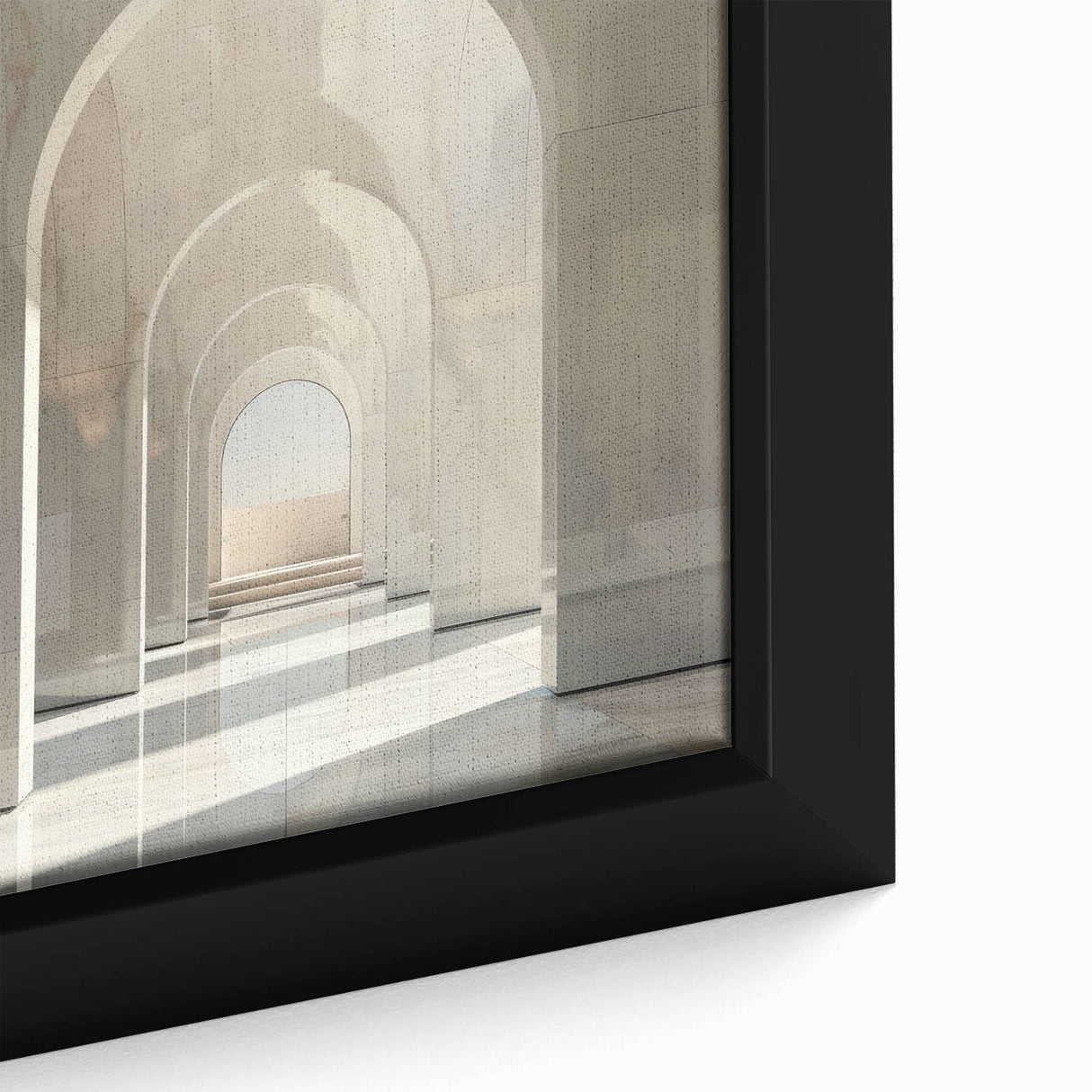 Black wall art featuring colorful, textured arches on extra large framed canvas, ideal for living room decor.