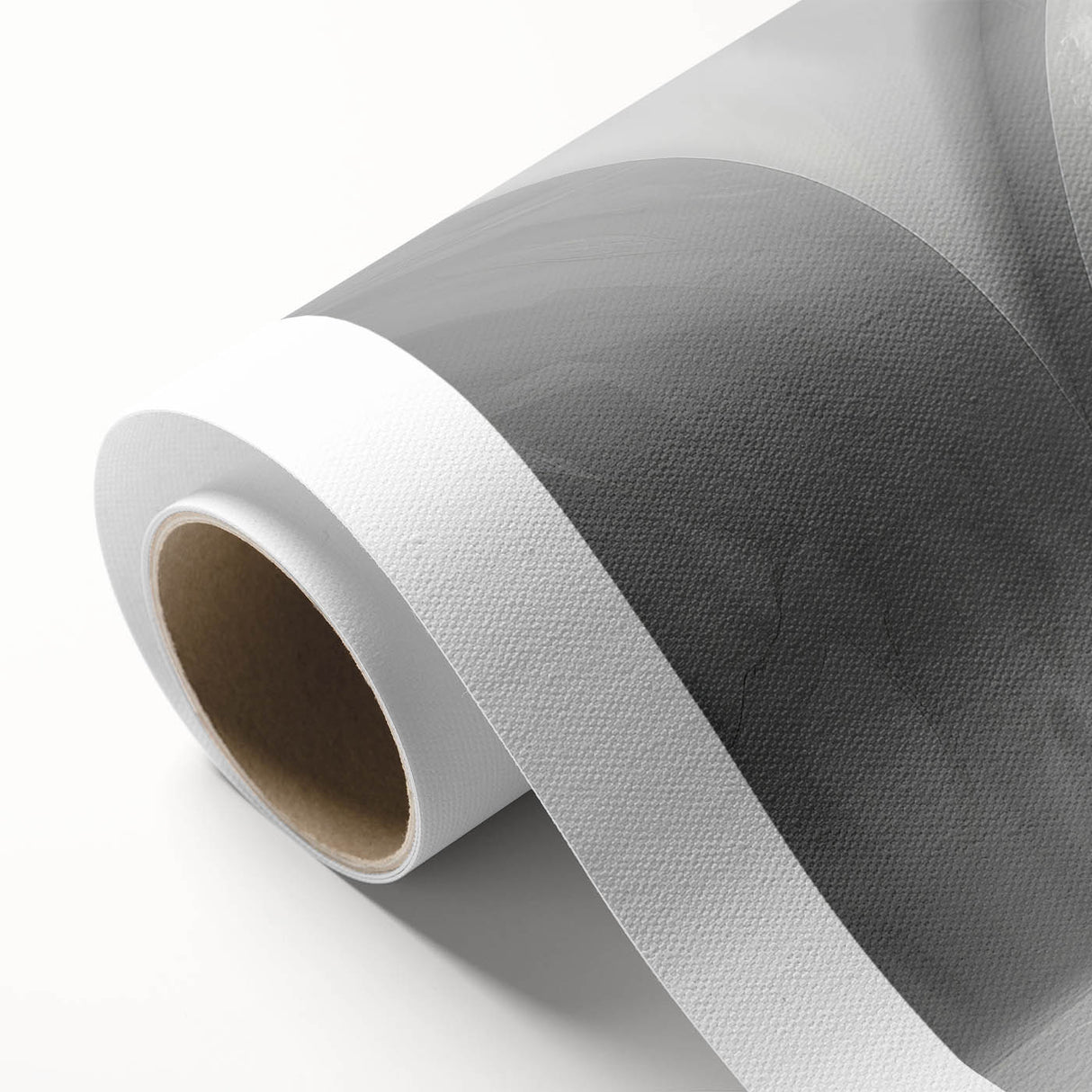 Art Deco style arches in muted beige and white on rolled canvas, ideal for nursery wall art or dining room decor.